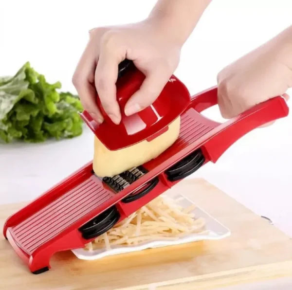 10 In 1 Mandoline Slicer Vegetable Cutter With Stainless Steel Blade Manual Potato Peeler Carrot Cheese Grater Dicer Kitchen Tool - Techtopia