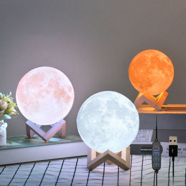 16 In 1 High Quality Led Moon Light Lamp With Stand – Mind Glowing 3d Lamp