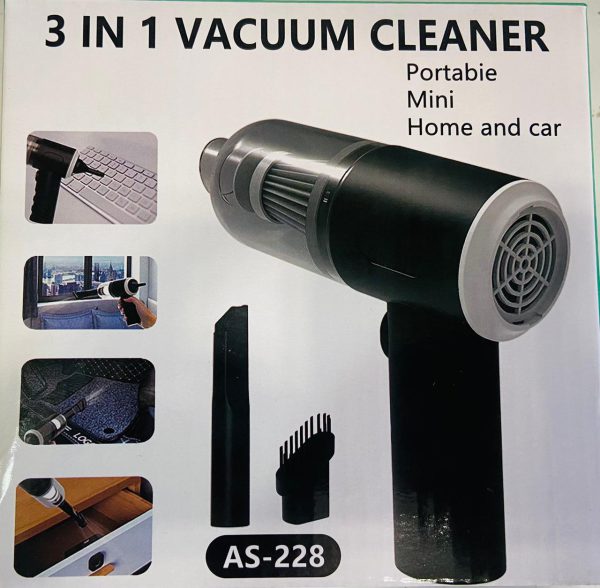 3 In 1 As- 228 Mini Usb Rechargeable Vacuum Cleaner - Techtopia