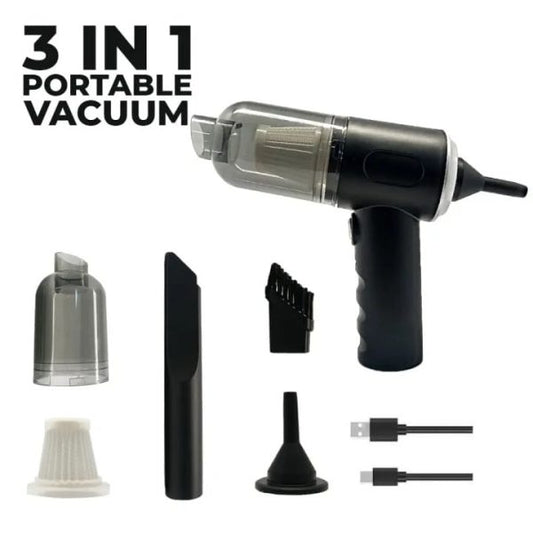 3 In 1 As- 228 Mini Usb Rechargeable Vacuum Cleaner - Techtopia