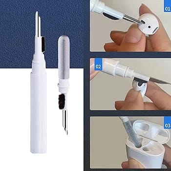 3 In 1 Cleaning Pen Tool Brush Kit For Mobile, Earphone, Earbuds & Airpods - Techtopia