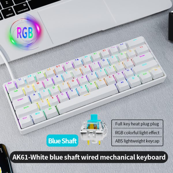 Ak61 Wired Mechanical Gaming Keyboard Feel Backlight - Techtopia