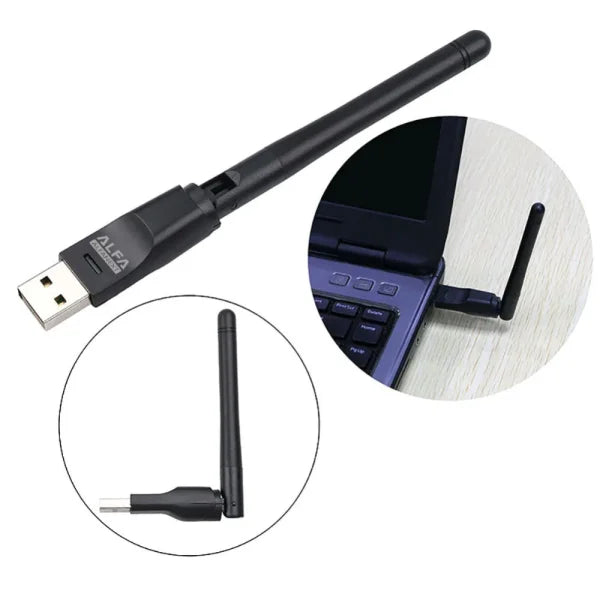 Alfa Wifi Usb W114 3dbi Rtl 8188 Antenna Adopter - Techtopia