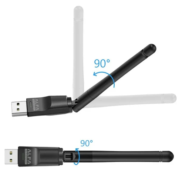 Alfa Wifi Usb W114 3dbi Rtl 8188 Antenna Adopter - Techtopia