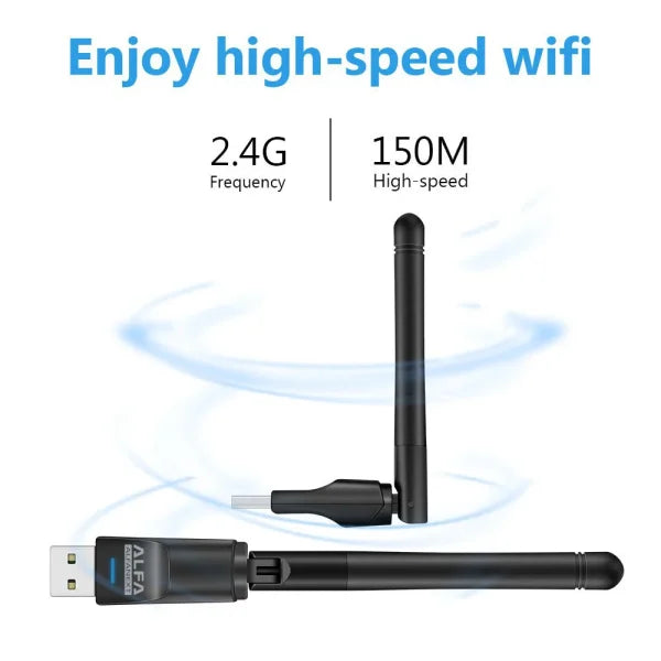 Alfa Wifi Usb W114 3dbi Rtl 8188 Antenna Adopter - Techtopia