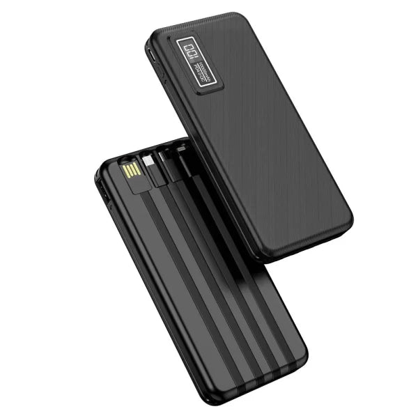 Aspor A300 Power Bank Original 10000mah Li-polymer Battery 4 In1 Power Bank Black - Techtopia