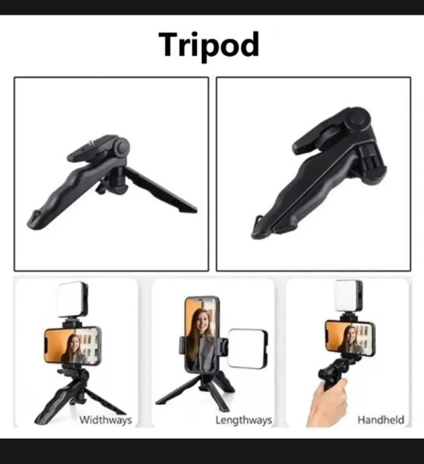 Ay-49 Video Making Kit Vlogging Tripod Triple Band Light - Techtopia