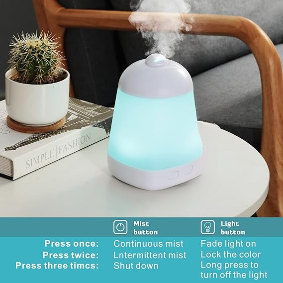 Cold Mist Aromatherapy Humidifier Electric Aroma Infuser For Home Bedroom Office - Techtopia