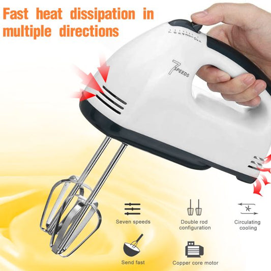 Electric Egg Beater Machine ,coffee Beater , Hand Mixer Chargeable Baking Tool For Kitchen - Techtopia