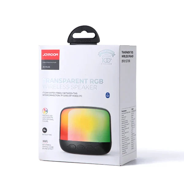 Joyroom Jr-ml03 Transparent Rgb Wireless Speaker - Techtopia