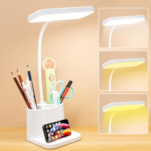 Led Learning Dormitory Bedroom Bedside Reading Night Light Table Lamp (qp-2209-b) - Techtopia