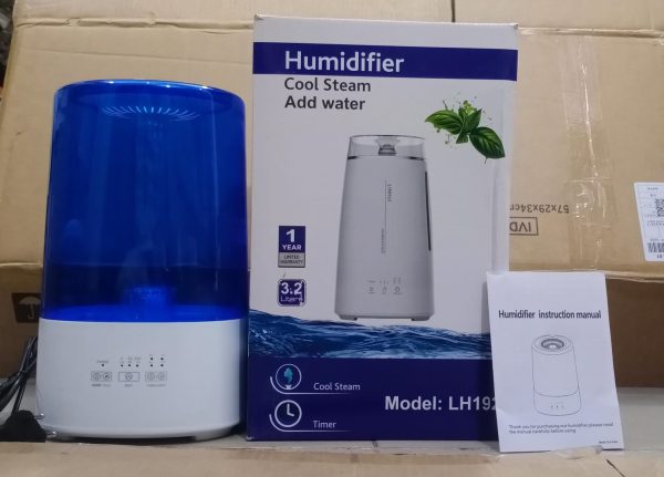 Lh-192 Humidifier – Hot & Cold Mist With 4l Water Tank, 12-hour Continuous Operation & Scent Addition Option