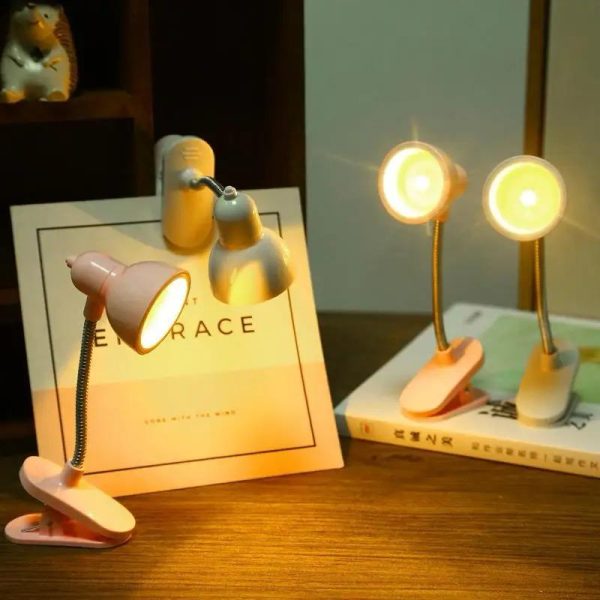 Mini Book Light With Clip Portable Led Reading Lamp Travel Bedroom Night Light Night - Techtopia