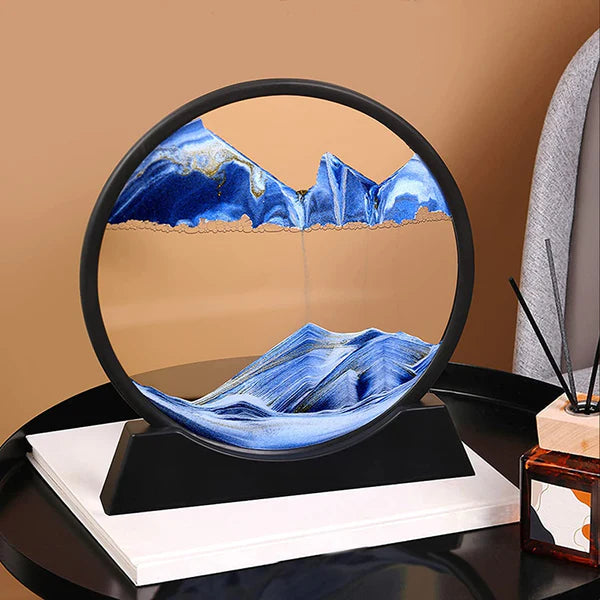 Moving Sand Art 6 Inches Sandscape Painting – Sand Clock – Hourglass Sand Timer – 3d - Techtopia