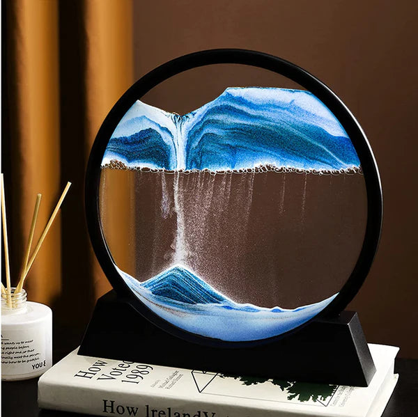 Moving Sand Art 6 Inches Sandscape Painting – Sand Clock – Hourglass Sand Timer – 3d - Techtopia