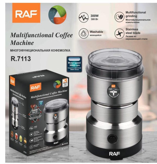 Automatic Coffee Spice Bean Grinder Stainless Steel Raf - Techtopia