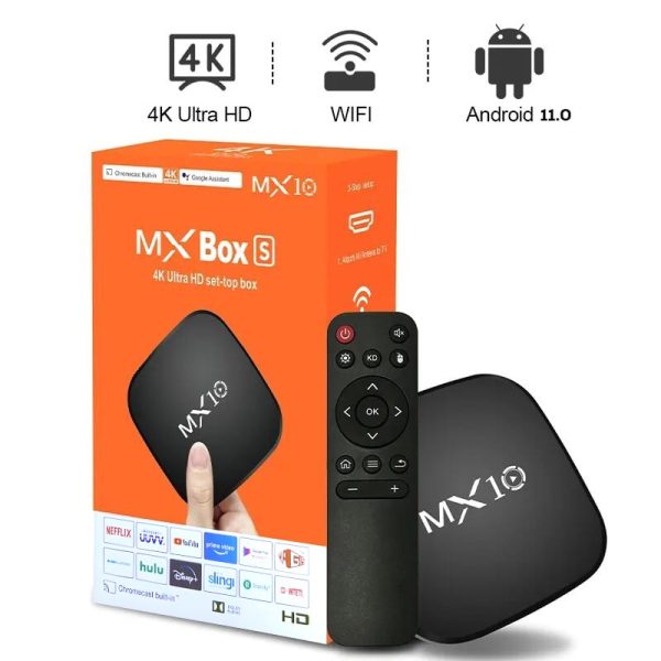 Mx10 Box S Android Tv 11.0 Version 1+8gb - Techtopia