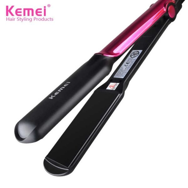 Kemei Km – 2113 Tourmaline Ceramic Coating Styling Tools Fast Heating Flat Iron Professional Electric Hair Straightener | Best Quality Straightener