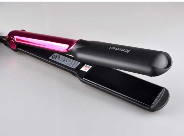 Kemei Km – 2113 Tourmaline Ceramic Coating Styling Tools Fast Heating Flat Iron Professional Electric Hair Straightener | Best Quality Straightener