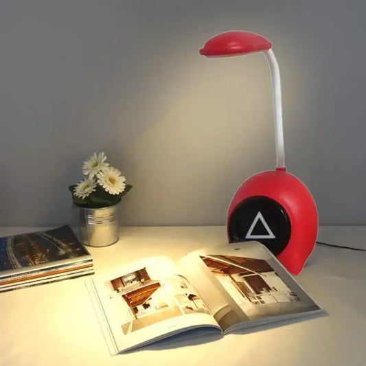 (1 Pcs )squid Game Usb Reading Table Lamp(red Color) - Techtopia