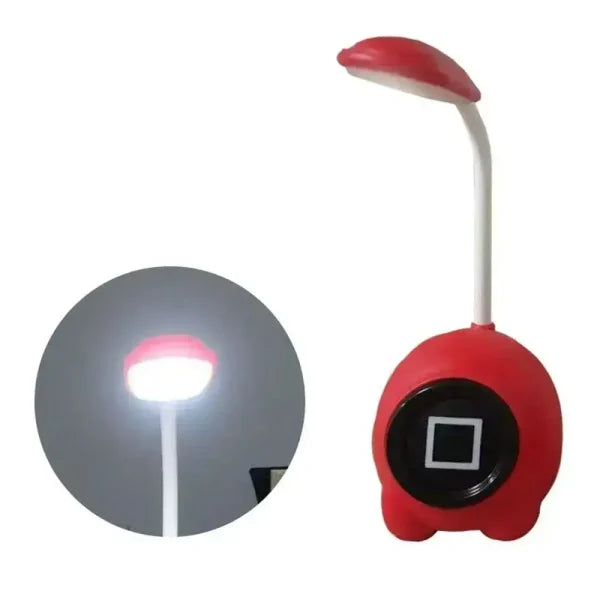 (1 Pcs )squid Game Usb Reading Table Lamp(red Color) - Techtopia