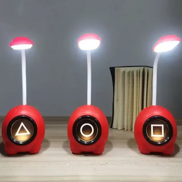 (1 Pcs )squid Game Usb Reading Table Lamp(red Color) - Techtopia