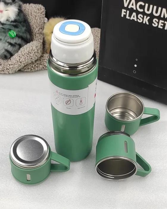 Stainless Steel Vacuum Flask Set Vacuum Insulated Bottle Gift Set Office Business Style Coffee Mug Thermos Bottle Portable Flask 500ml - Techtopia