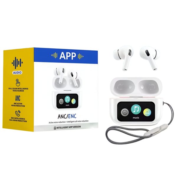 Ultimate A9 App Pro Anc/enc Display Touch Control Bt 5.4 Wireless Earbuds With Zwsvibe App - Techtopia