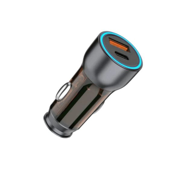 Yolo Super Type C And Usb Both Turbo Car Charger 52w - Techtopia